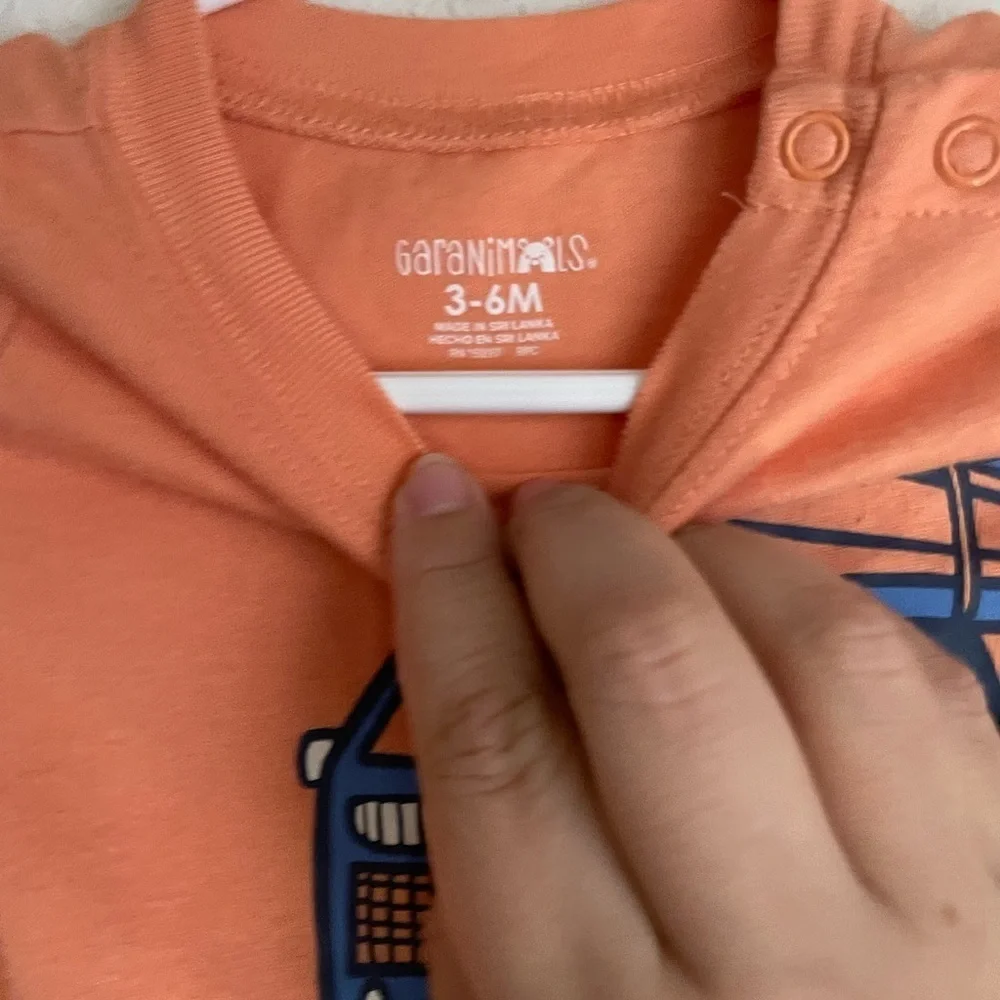 Garanimals Orange Bodysuit for Kids size 3/6M